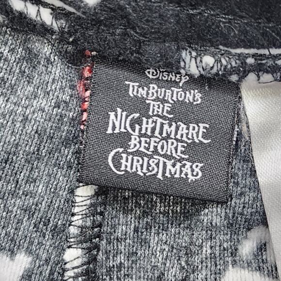 Disney Nightmare Before Christmas Pajama Pants Womens L Black Jack Skellington - Picture 3 of 10